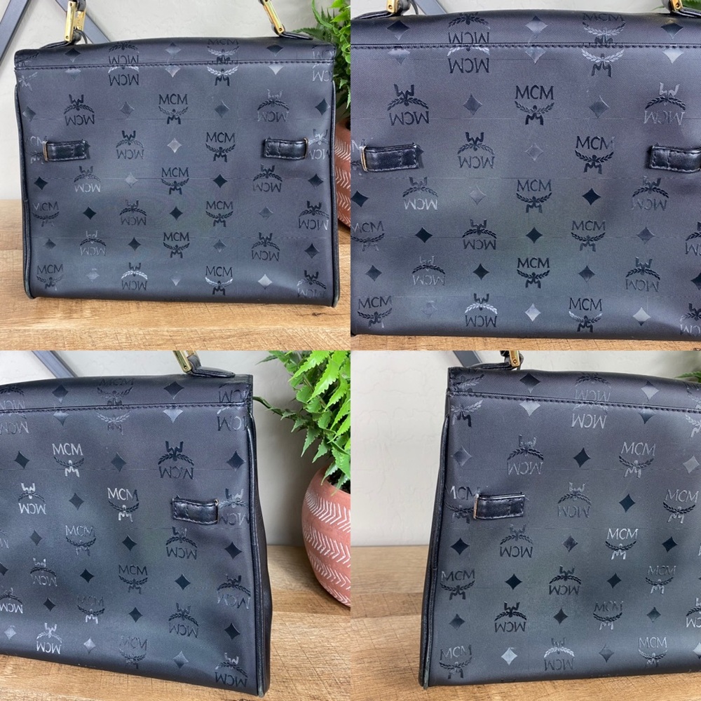 SOLD MCM Vintage Visetos Kelly Top Handle Handbag - Picture 7 of 16